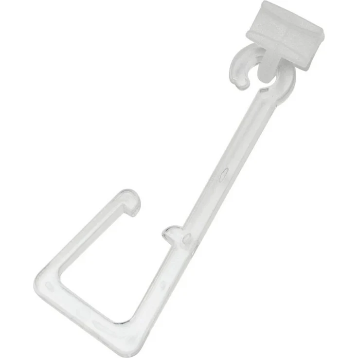 SCHÖNER WOHNEN-Kollektion Gardinenhaken Haken für Stoffösen mit Gleiter, (Set, 8-St, Set aus Haken für Stoffösen und Gleiter), Serie Einzelprogramm Matteo rechteckig – Bild 1