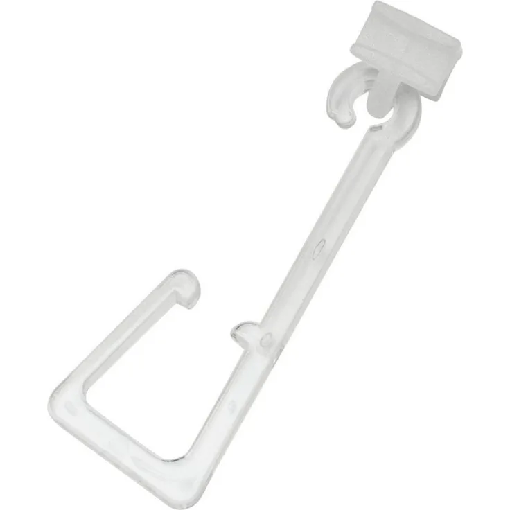 SCHÖNER WOHNEN-Kollektion Gardinenhaken Haken für Stoffösen mit Gleiter, (Set, 8-St, Set aus Haken für Stoffösen und Gleiter), Serie Einzelprogramm Matteo rechteckig
