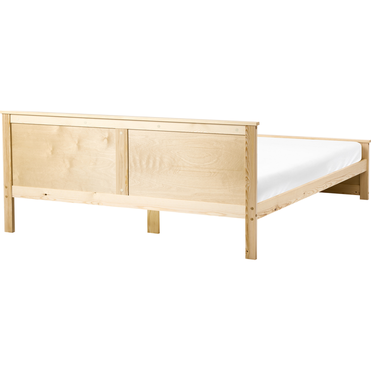 Bett mit Lattenrost Kiefernholz DAUPHIN 180x200 cm Hellbraun – Bild 5