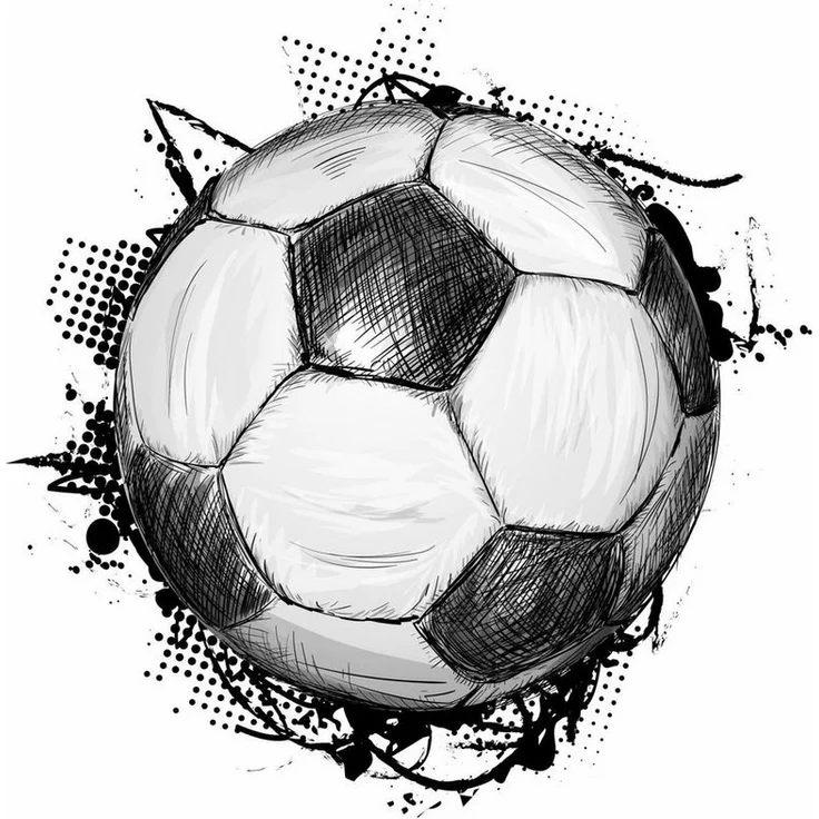 nikima Wandtattoo 109 Wandtattoo Fussball Soccer - 300 x 300 mm (PVC-Folie) – Bild 1