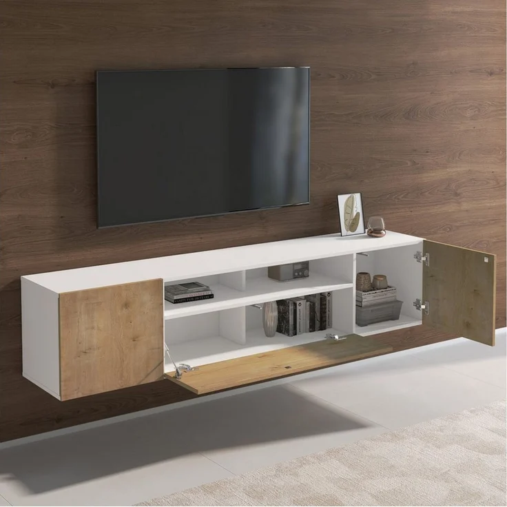 doporro Lowboard TV-Schrank Fernsehschrank Hängend 180x34.4x39cm Fernsehschrank3 – Bild 3