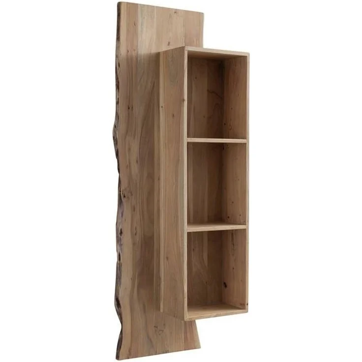 Wandregal Akazie 50x22x147 natur lackiert PURE ACACIA #101 – Bild 6