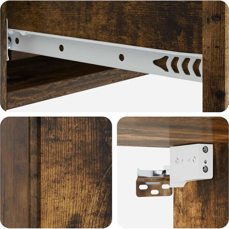 vidaXL Wandmontierter Beistelltisch Geräucherte Eiche Holzwerkstoff 898160 – Bild 8