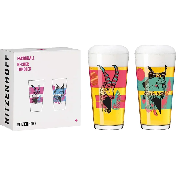 Ritzenhoff 3491003 Becher 2er-Set 003 FARBKNALL Daniel Fatemi 2021