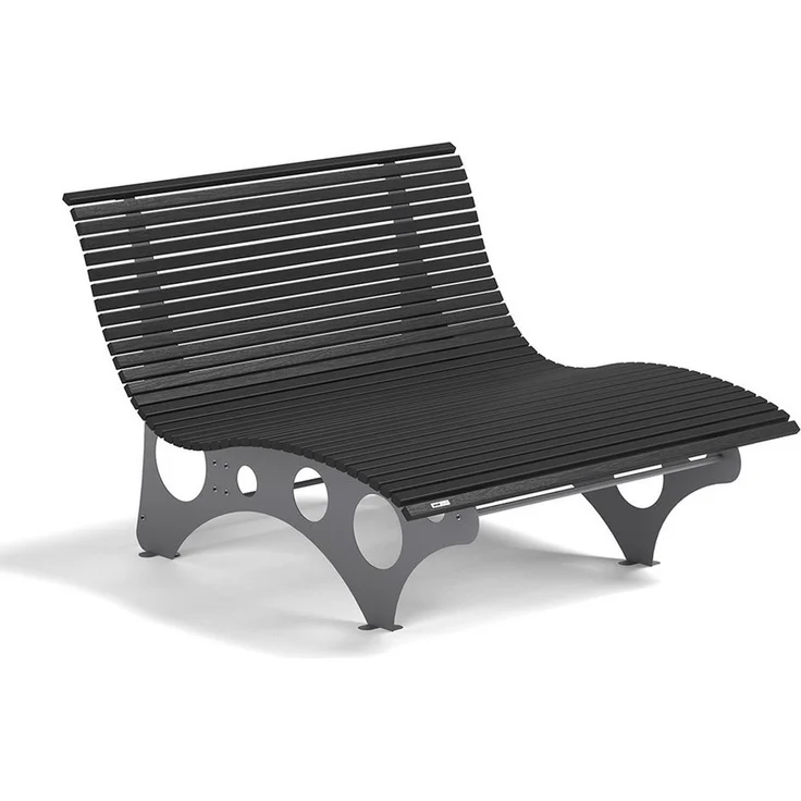 HOME DELUXE Wellenliege NIRA - Anthrazit – Bild 5
