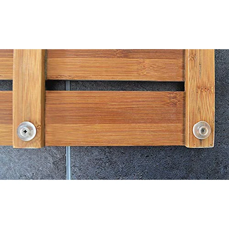 RIDDER Vorlegerost Grating Natur, 38x72 cm, mit Anti-Rutsch-Noppen und UV-stabiler Lackierung – Bild 3
