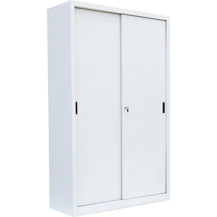 Steelboxx Schiebetürenschrank Lüllmann® Schiebetürenschrank, 5 OH, 1950 x 1200 x 450 mm (1-St) Komplett verschweißt und montiert - keine Montage erforderlich – Bild 2