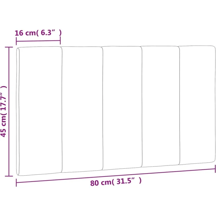 vidaXL Kopfteil-Kissen Dunkelgrün 80 cm Samt 374646 – Bild 10