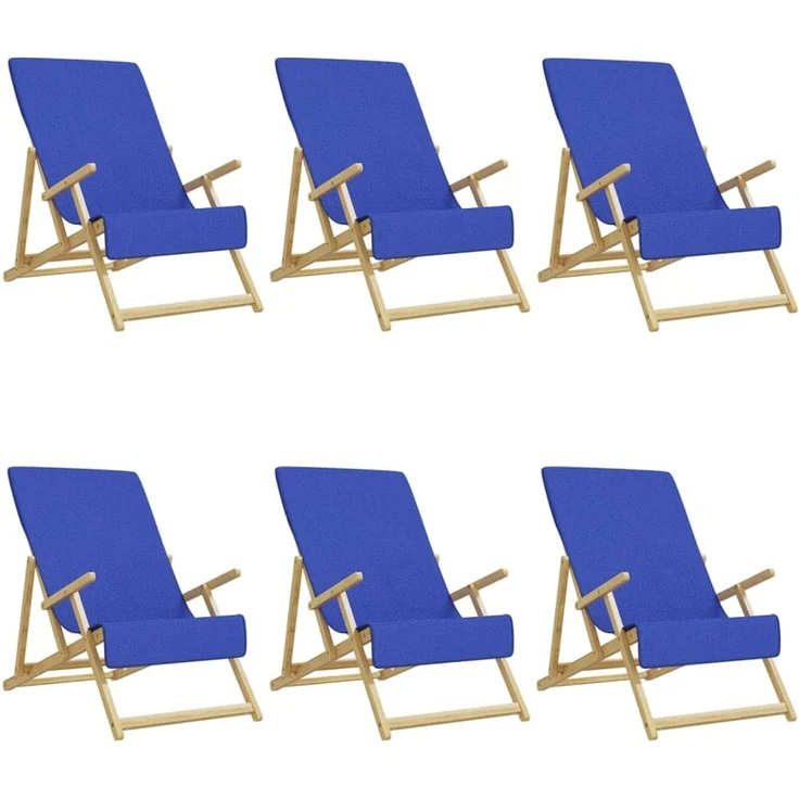 vidaXL Strandtücher 6 Stk. Königsblau 60x135 cm Stoff 400 GSM 3157059 – Bild 2