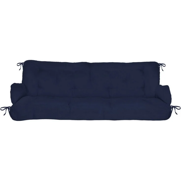 Beautissu Hollywoodschaukel Auflagenset Flair HS Dunkelblau – Bild 3