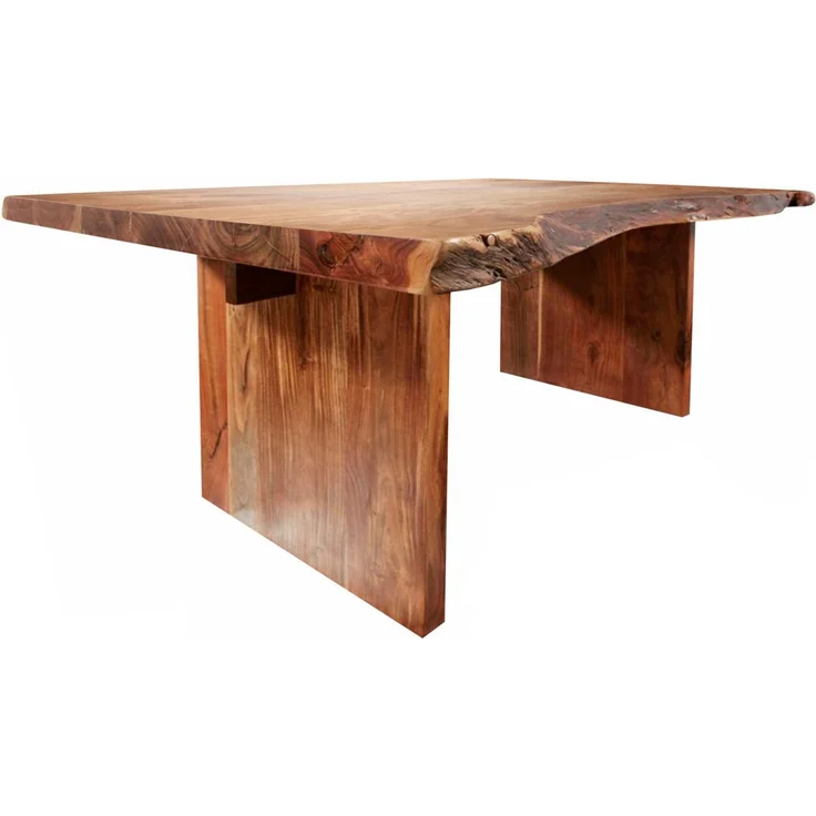 Baumtisch Akazie 150x100x78 walnuss lackiert FREEFORM #112 – Bild 1