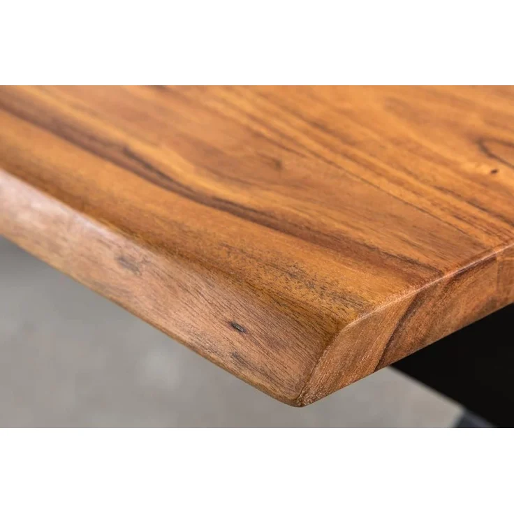 riess-ambiente Couchtisch MAMMUT 120cm natur / schwarz (Einzelartikel, 1-St), Massivholz · Metall · Baumkante · Akazie · Wohnzimmer · Industrial – Bild 10