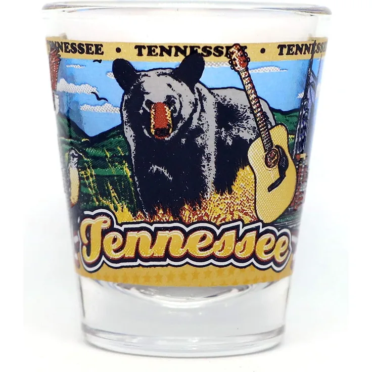 Tennessee State Wraparound Shot Glass by World By Shotglass