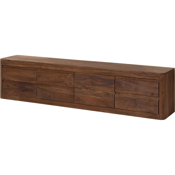 TV-Board Sheesham 220 x 40 x 50 smoked cherry gebeizt TORONTO #166