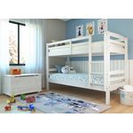 Interlink 'Annika' Etagenbett 90x200 cm, weiß, Kiefer massiv, inkl. 2 x Rollrost