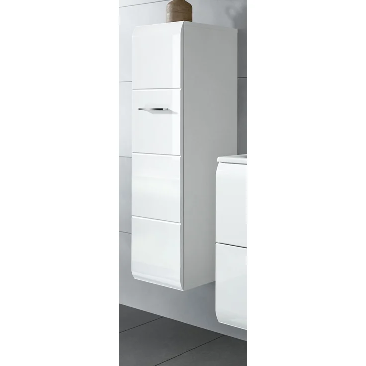 Badezimmer Kommode Cover in weiß Hochglanz 30 x 106 cm – Bild 4