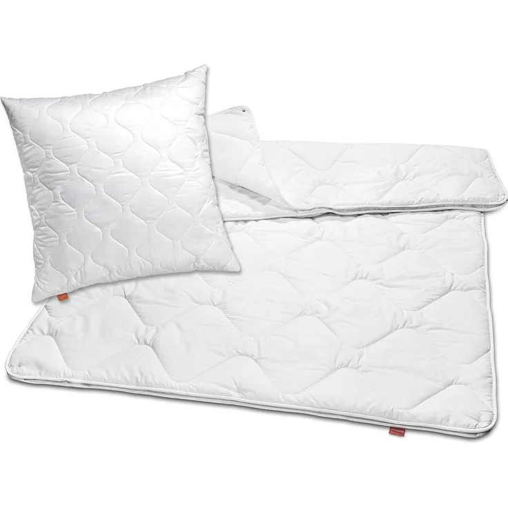 sleepling Bettdecke + Kopfkissen Bettwaren Set, 135x200 cm, 155x220 cm und weitere Größen, Füllung: 100% Polyester, Bezug: 100% Polyester, für Sommer und Winter, Ökotex 100 – Bild 1