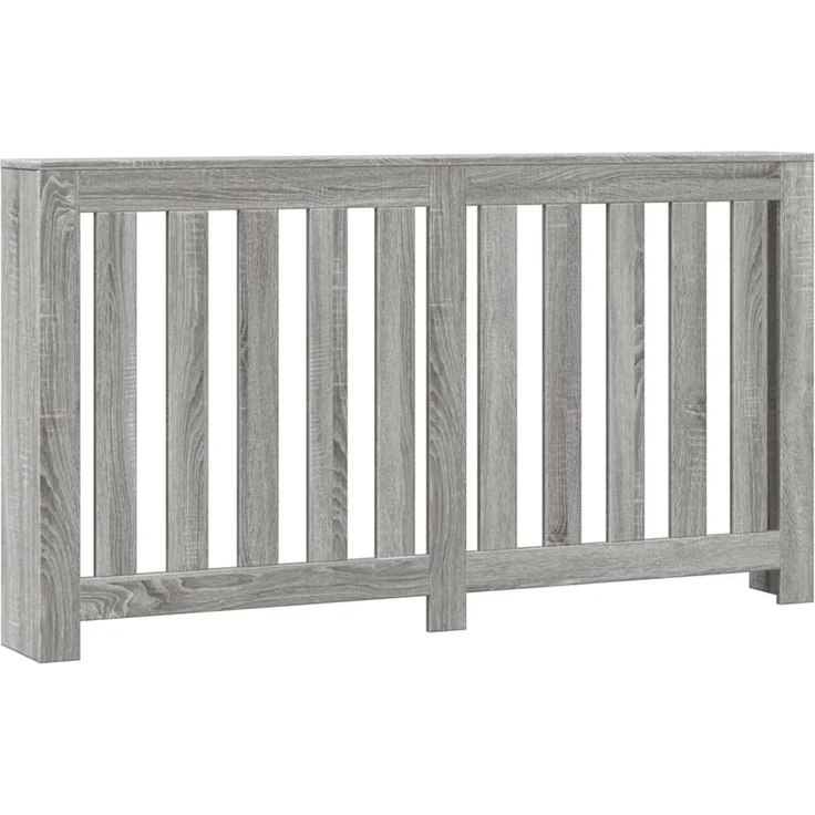 vidaXL Heizkörperverkleidung Grau Sonoma 149x20x82 cm Holzwerkstoff 852749 – Bild 2