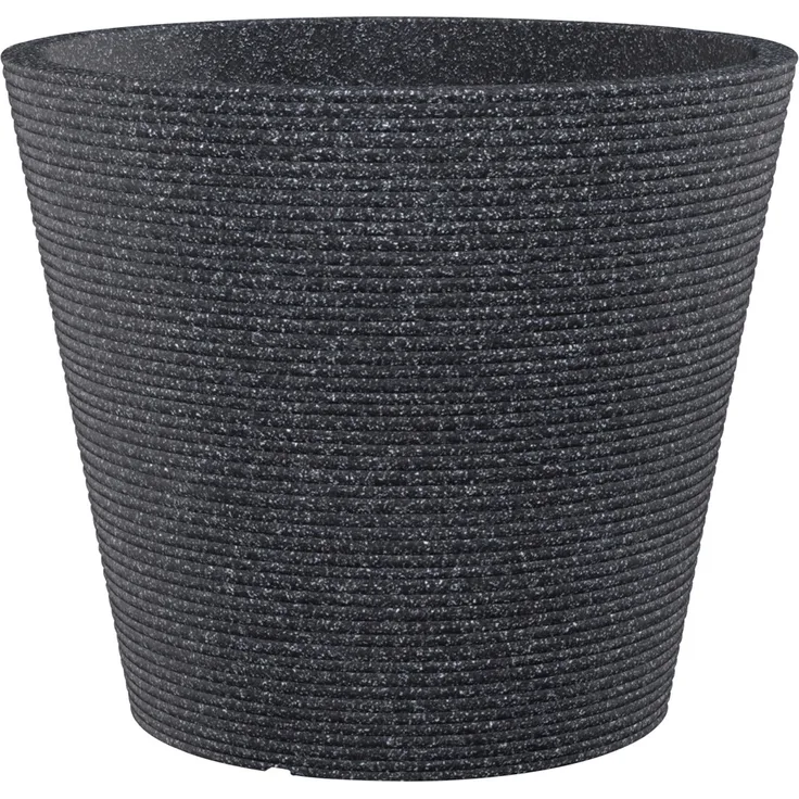 Scheurich Pflanzgefäß Coneo Ø 49 x 39,4 cm schwarz granit