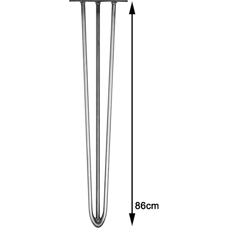 Tischbeine 4er-Set Hairpin 86 cm Haarnadelbeine Stahl Möbelfüße Tischkufen – Bild 6