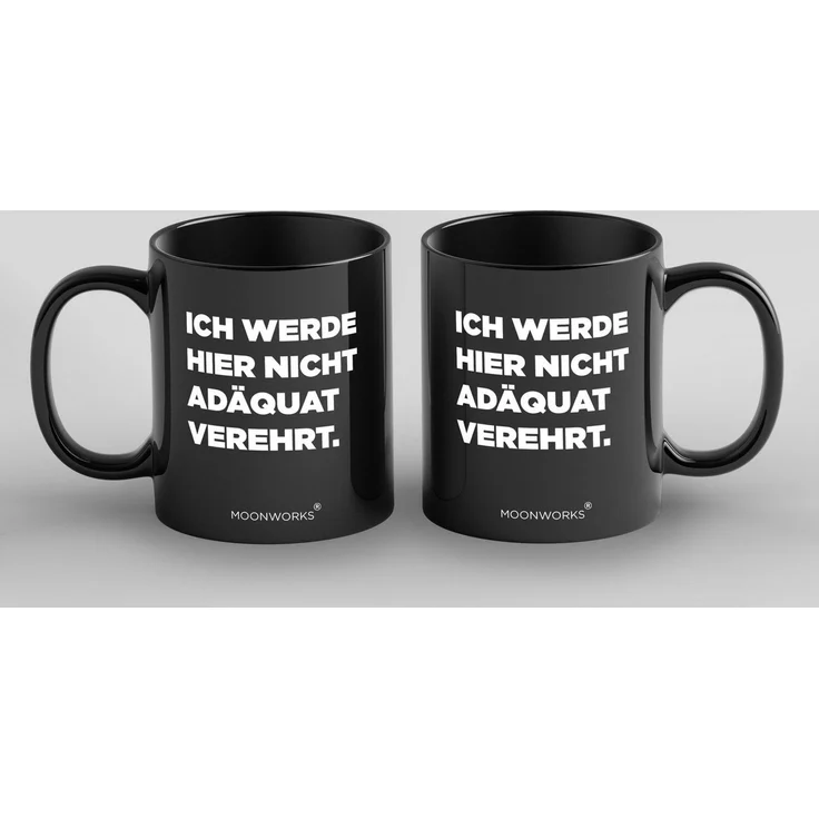 MoonWorks Tasse Tasse Spruch Arbeit Sarkasmus schwarzer Humor Kollegen Geschenk, Keramik – Bild 2