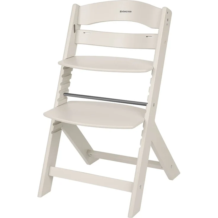 Kikka boo Kinderhochstuhl Nordy Holz Kinderstuhl Fußstütze verstellbarer Sitz beige – Bild 2