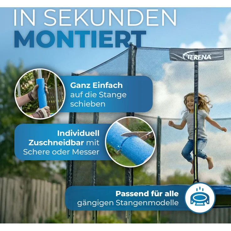 Terena Stangenschutz 8 Polster für Sicherheitsnetz – Bild 5