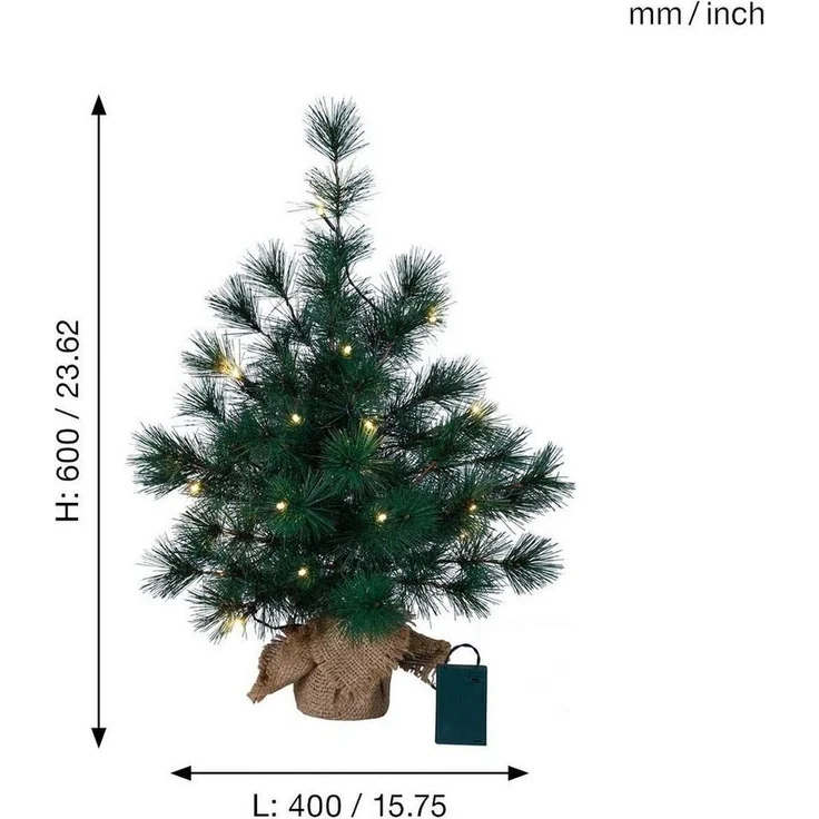 Künstlicher Weihnachtsbaum Furu, Tannenbaum mit LED – Bild 2