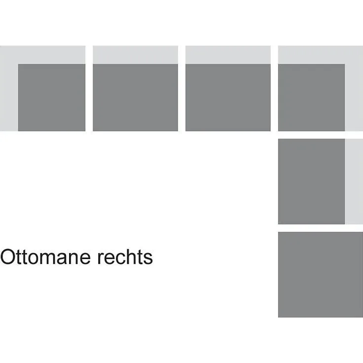 DOMO collection Ecksofa Papenburg L-Form, mit Ottomane, wahlweise mit Bettfunktion