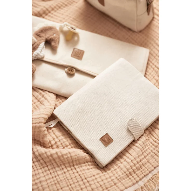 Jollein Twill Wickelunterlage - Natur Braun sand h – Bild 8