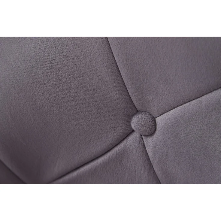 Loungesessel Samt Grau Gold Design Drehstuhl mit Rückenlehne – Bild 11
