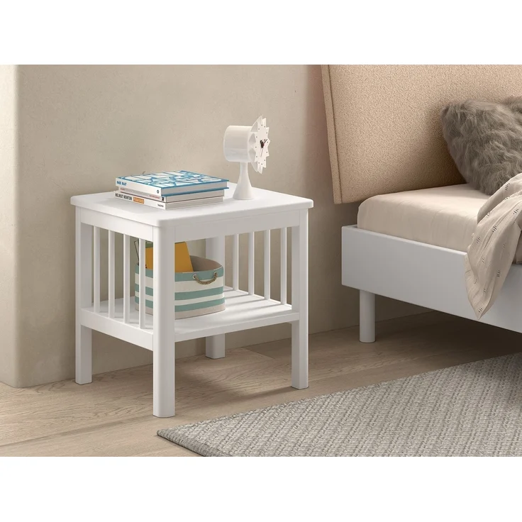 Jugendzimmer-Set >Buche Massiv< (3-teilig) in Buche massiv weiß lackiert – Bild 5