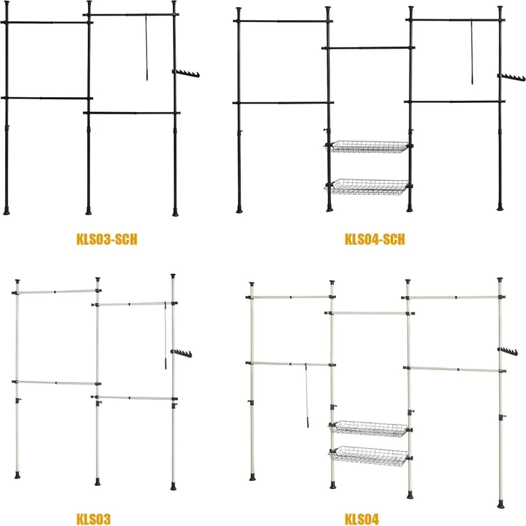 SoBuy FRG34-P02 Aufbewahrungskörbe, Metall, Pulverbeschichtung, Schwarz, 83 x 8 x 19 cm – Bild 10