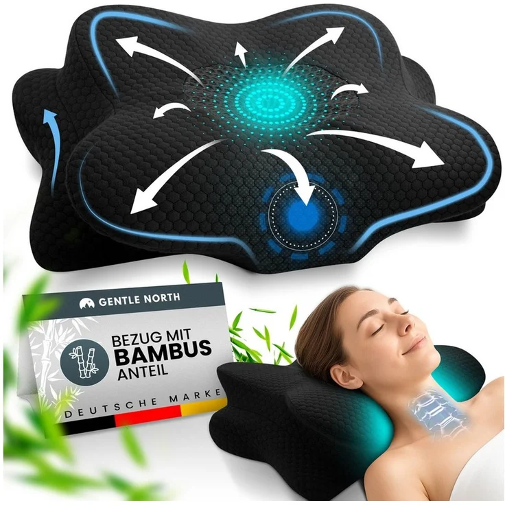 Gentle North Nackenstützkissen Orthopädisches Nackenstützkissen aus hochwertigem Memory Foam – Bild 5