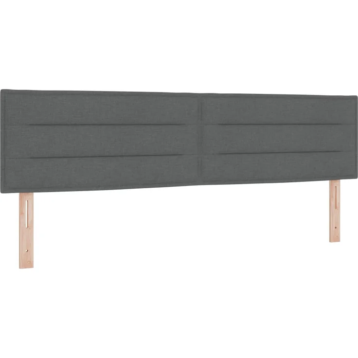 vidaXL Ottoman-Bett mit Matratze und LED Dunkelgrau 180 x 200 cm Stoff 3456844 – Bild 5