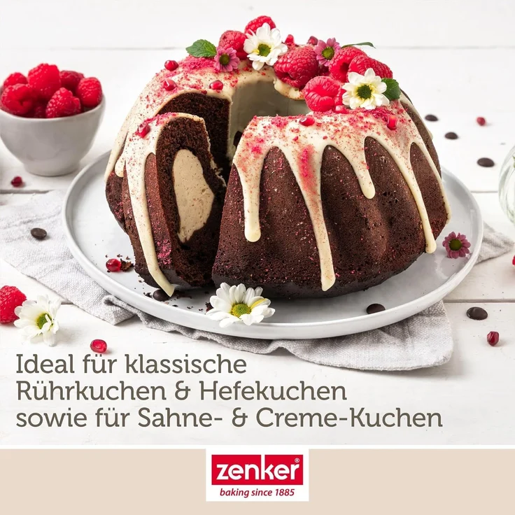 Zenker Gugelhupfform Kuchenform, Rundbackform, Traditionelle Backform – Bild 5