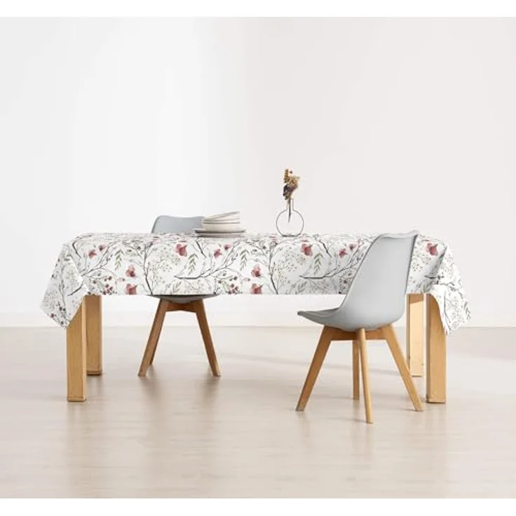 Belum | Tischdecke aus Kunstharz, schmutzabweisend, Größe: 200x140 cm, Modell: Lua 1, rechteckige Tischdecke, wasserdicht – Bild 4