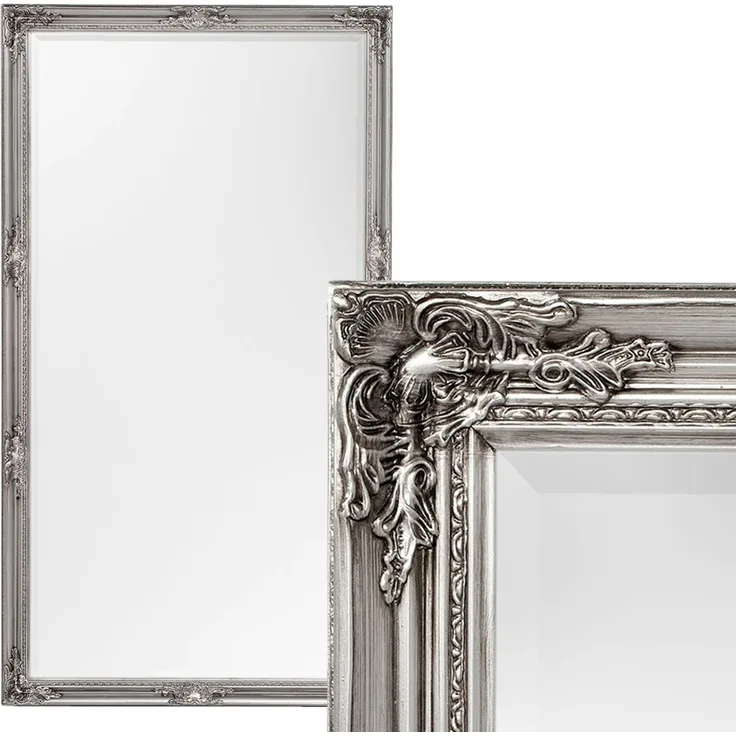 Spiegel HOUSE barock Antik-Silber ca. ca. 180x100 cm Wandspiegel Flurspiegel