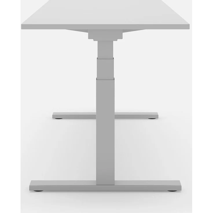 SLS 670 PRO Schreibtisch - 200 , Eiche , Silber – Bild 2