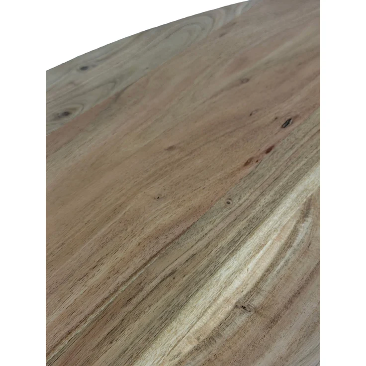 FINEBUY Couchtisch FB112559 Akazie Massivholz 87x50 cm Sofatisch mit Metallgestell (Eleganter Materialmix aus Holz und Metall), Handgefertigt im modernen Stil – Bild 5