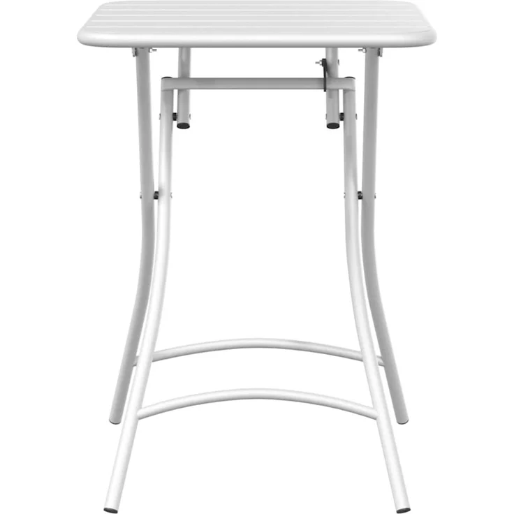 vidaXL Bistrotisch Weiß 55 x 55 x 72,5 cm Pulverbeschichteter Stahl 42002944 – Bild 4