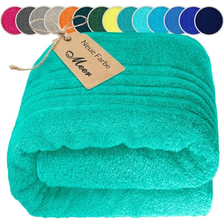 Lashuma Saunatuch XXL Handtuch London, Frottee (1-St), großes Badetuch Damen & Badehandtuch Herren 80x200 - Saunahandtuch