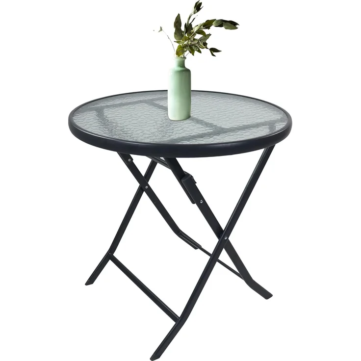 VCM Gartentisch Sonlas 920589 Anthrazit H. 70 x B. 70 x T. 70 cm – Bild 1