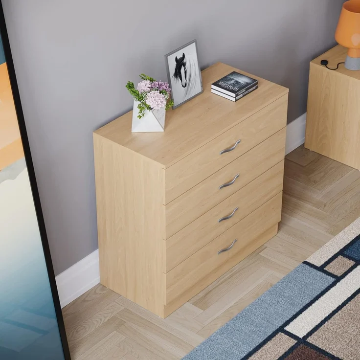 Vida Designs Riano Kommoden & Sideboards, Mitteldichte Holzfaserplatte, Kiefer, Standard – Bild 7