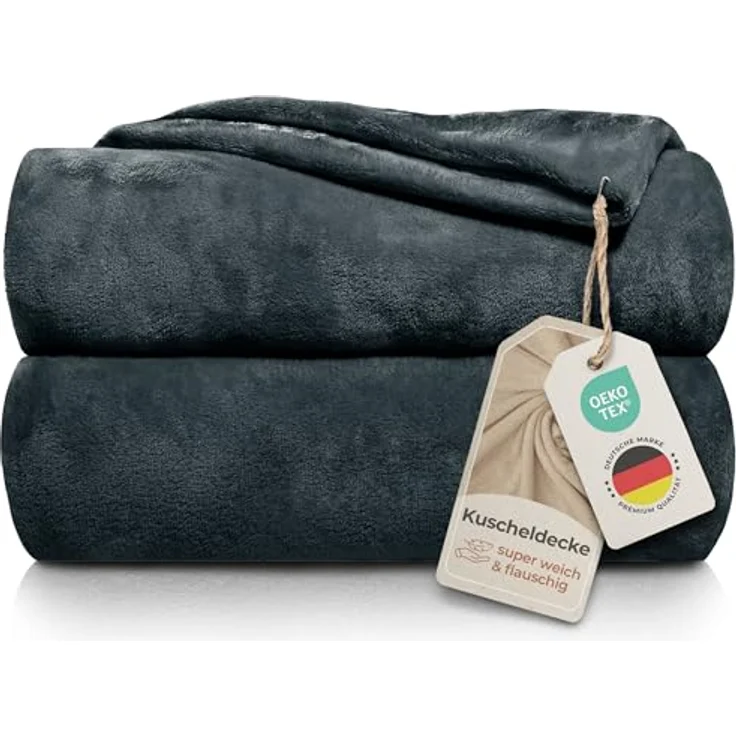 Wohndecke Kuscheldecke super weich & flauschig – warme Fleecedecke, Gräfenstayn, warme Wolldecke, Sofadecke & Tagesdecke - Überwurf Sofa, Couch – Bild 2