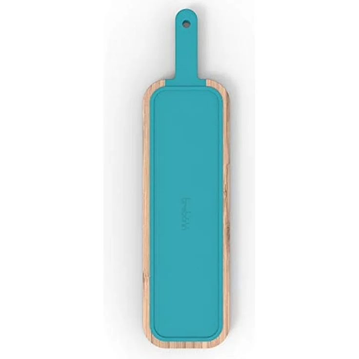 Trebonn Artu Schneidbrett Bambus 43x11 cm & Salamimesser – Bild 2