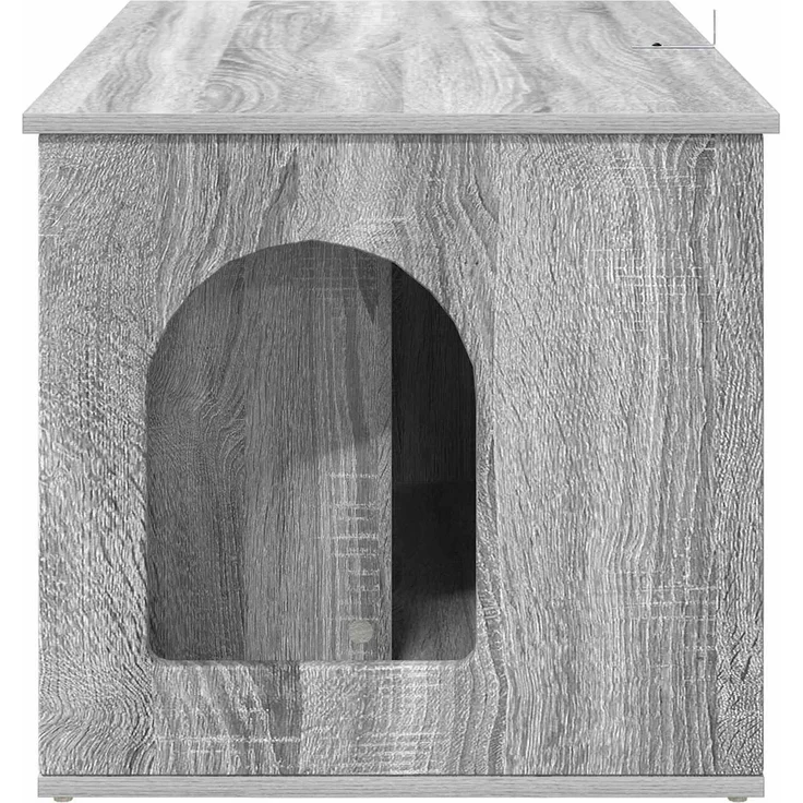 vidaXL Katzenhaus Graues Sonoma 85 x 55 x 50 cm Holzwerkstoff 8000731 – Bild 8