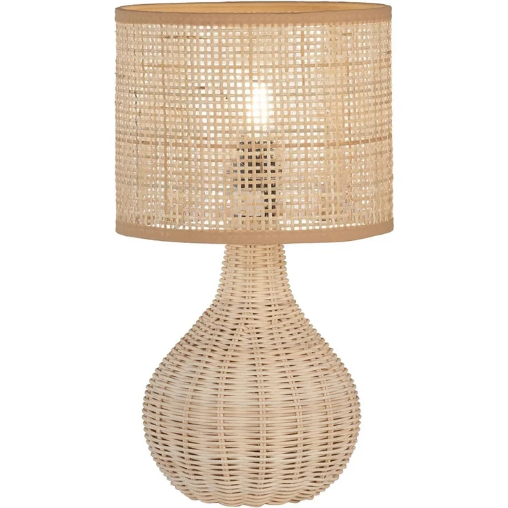 Fischer & Honsel 50733 Tischleuchte Nature Rebe natur 37cm E14 – Bild 2