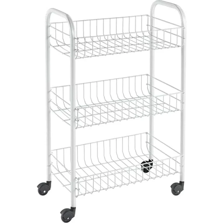 METALTEX 340633014 SIENA Allzweckwagen mit 3 Etagen / Rollregal, Höhe 63 cm – Bild 1