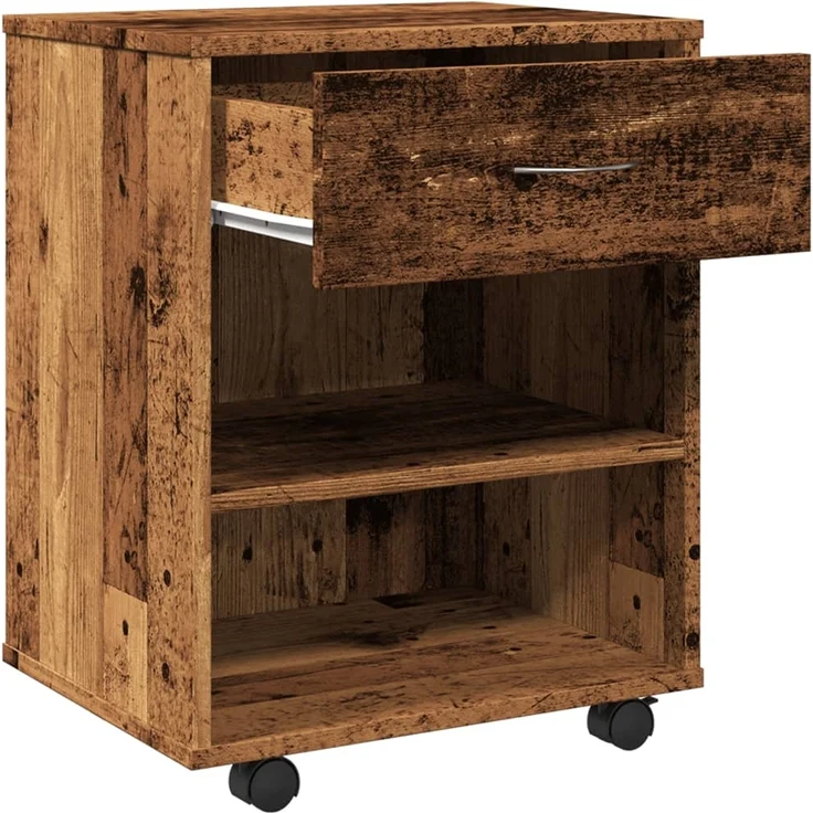 Rollcontainer Altholz-Optik 46 x 36 x 59 cm Holzwerkstoff – Bild 7